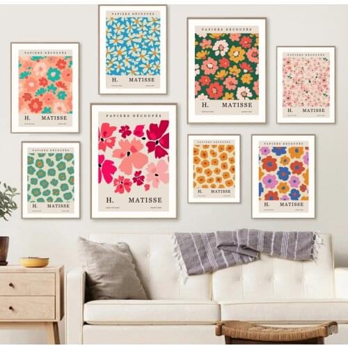 Matisse Leaf Flower Cherry Blossoms Nordic Posters And Prints Wall Art Canvas Painting Abstract Pictures For Living Room Decor