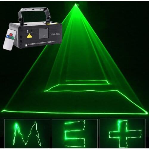 Sharelife 50mw Pure Green DMX Laser Scan Light PRO DJ Home Party Gig Beam Effect Mini Stage Lighting Remote Auto Music DM-G50