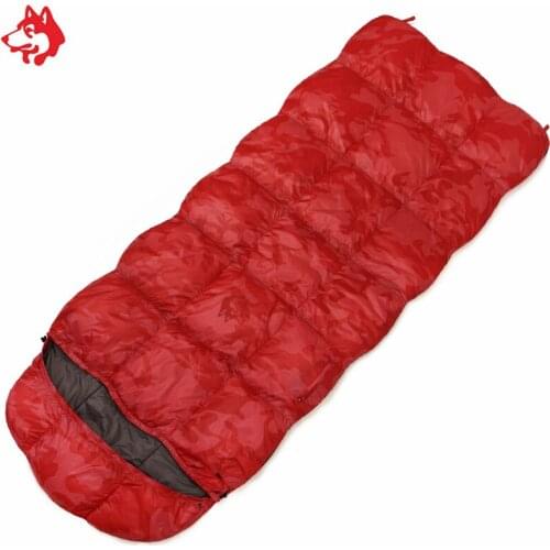 Jungle king CY550 Outdoor travel warm envelope double stitchable sleeping bag R L hiking camping 1.4kg duck down sleeping bag