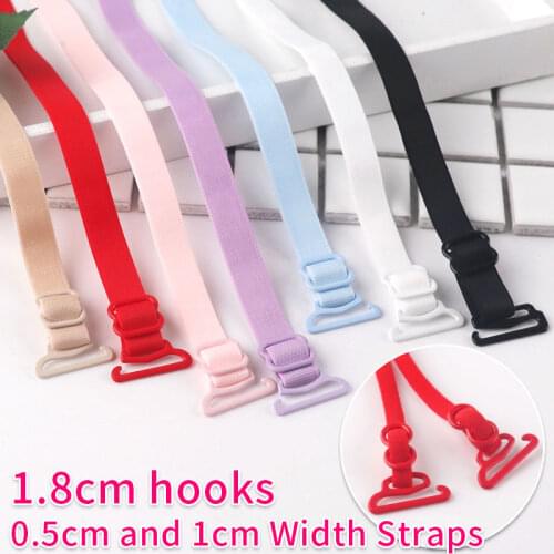 0.5cm Fine Underwear Shoulder Strap Women 1cm Thin Transparent Bra Strap For Girl Wide Hooks