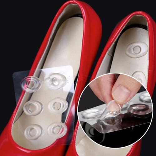 Soft Girls PU Silicone Shoe Insert Wear-resistant Transparent Heel Sticker Corn Pad Feet Care Tool