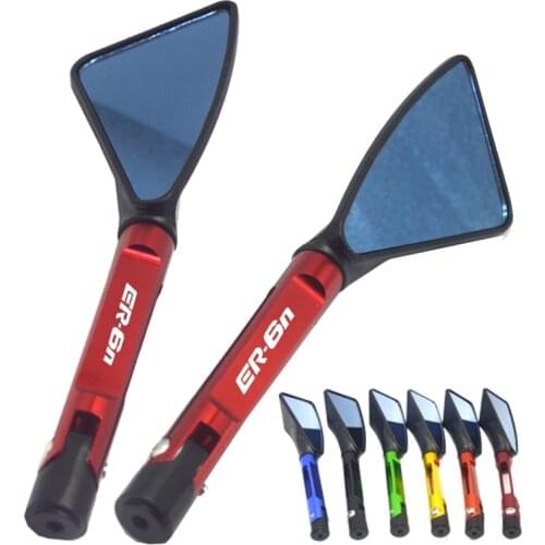 For KAWASAKI ER6N ER6F ER-6N Aluminum CNC Motorcycle Side Mirror rearview Mirrors