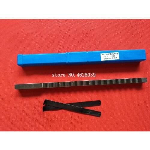 1/2 D Push-Type Keyway Broach Inch Sized HSS Cutting Tool for CNC Machine knife