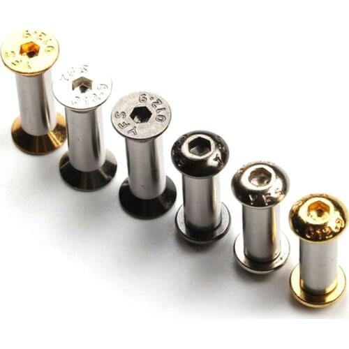 2pcs Knives Screw Rivet Tools For DIY tools material Knife Handle Plate Fastening Processing Screw