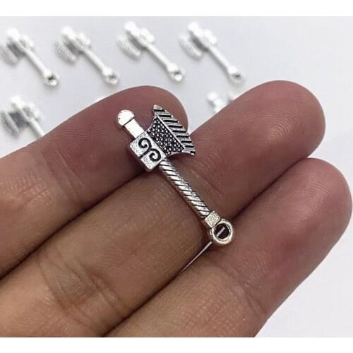 30pcs Amulet Axe hatchet Charms Pendants ,for DIY Necklace Bracelet Handmade Earring Accessories,Jewelry Making Supplies