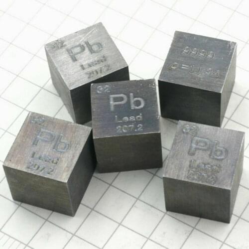 99.99% 11.3g Hohe Reinheit Blei Pb Cube Geschnitzte Element Periodensystem 10mm