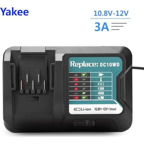 Battery Fast Charger For Makita 10.8V 12V Tool Batterys Charging DC10WD BL1015 BL1016 BL1021B BL1041B 40W 3A Current
