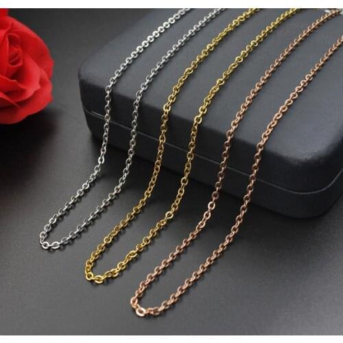 10pcs 24inch link chains stainless steel Necklace Chains DIY Jewelry Making Materials
