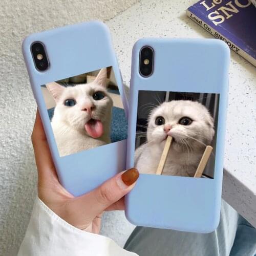 Cute Cat Case For Samsung S20 Ultra S10 S9 S8 Note 20 10 Plus Lite Pro A50 A70 A90 A40 A30 A20 A10 A20e A30S A50S Cover Cases