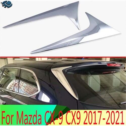 For Mazda CX-9 CX9 2017 2018 2019 Decorate Accessories ABS Chrome Side Door Rear View Window Spoiler Cover Trim