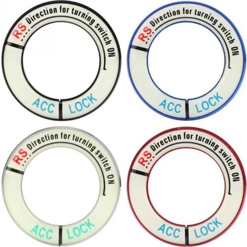 Car Styling Luminous Ignition Switch Ring Circle LED Key Ring Hole Cover Trim for Honda HR-V Accord Civic CR-V C