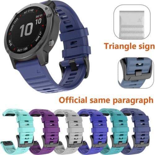 Quick Release easyFit strap for Garmin Fenix 6X 6 6pro 5 5X 5Plus 26 22mm Silicone Strap For Garmin Fenix 3 HR Smart Watch band