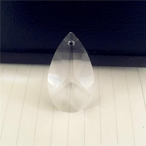 Hot 100pcs/Lot 38mm Crystal Crystal U-Drop Water Pendants Prism For Hanging Crystal Chandelier Parts Drop Pendants