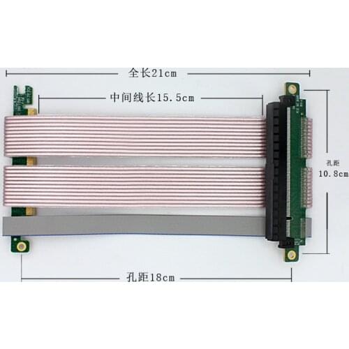 PCIe Riser Cable, 4.0 x16 PCI Express Riser Extender, Flexible High Speed GUP Riser Cable for ITX Case Chassis (16.8cm)