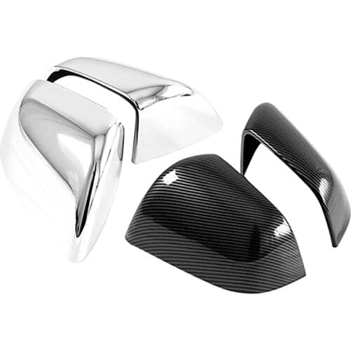 Car Rear View Rearview Side Glass Mirror Cover Trim Frame Side Mirror Caps for Tesla Model Y 2021