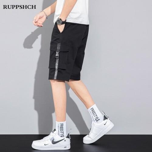 2021 Summer New Trend Casual Men Sports Cargo Shorts Men Cotton Personality Pocket Running Casual Shorts Men Five-point Pants