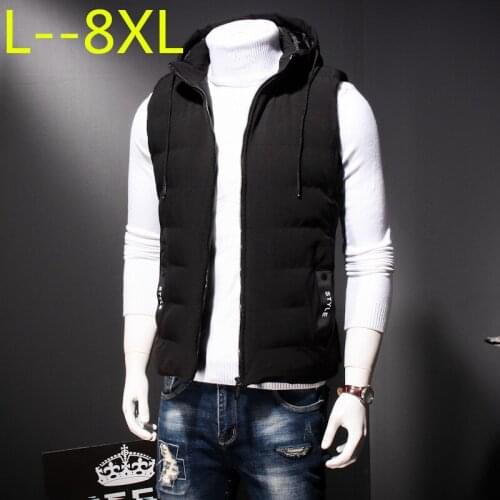 Plus 8XL 6XL 5XL 4XL Autumn Winter Men Coat Warm Sleeveless Jacket Casual Men Vest Coat Waistcoat ultra light down vest men