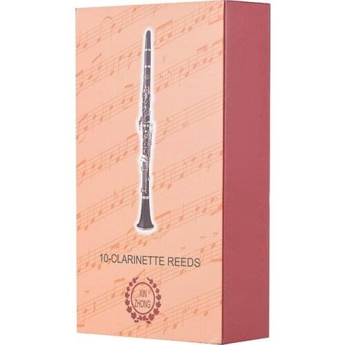 Box Of 10Pcs B Clarinet Reeds Traditional Reeds Strength 2.5 & 10Pcs/ Box Eb Alto Saxophone Reeds Sax Reeds Strength 2.5 Woodwin