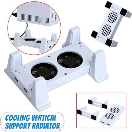 2021 New Cooling Fan Radiator Support Base Vertical Stand for XBOX Series Game Console With USB Ports Dual Cooling Fans Stand
