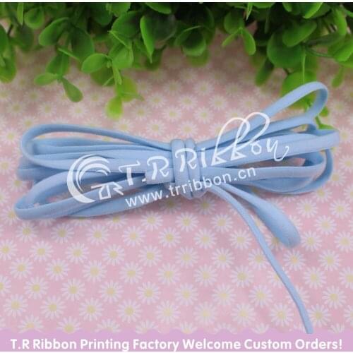 New! 5mm #92111 blue mist color skinny elastic ribbon, 100 yards/roll Tiny Elastic Nylon Thread