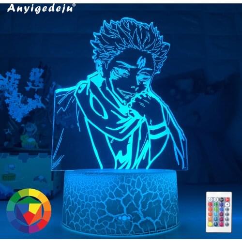 New Anime Lamp Ryomen Sukuna Light Jujutsu Kaisen Led Night Light for Birthday Gift Jujutsu Kaisen Nightlight Ryomen Sukuna Lamp