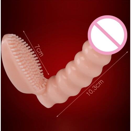 Finger Vibrator Dildo Clitoris Stimulation Finger Sleeve Dildo Vibrating G-Spot Massager Female Masturbator Sex Toys for Women