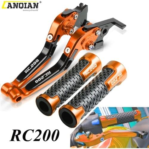For RC200 RC 200 2014 2015 2016 2017 Motorcycle Accessories Adjustable Extendable Foldable Brake Clutch Levers Handle Bar Grips