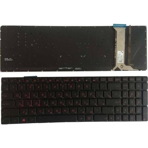 Russian For ASUS GL552 GL552J GL552JX GL552V GL552VL GL552VW N751 N751J N751JK N751JX G551VW backlit RU laptop keyboard