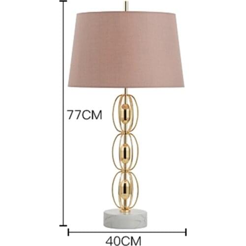 SGROW American Minimalist Table Lamp with Marble Base Lampe de Chevet Modern Metal Desk Lighting Fixtures Bedroom Lampara