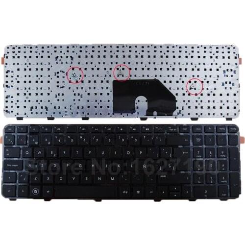 SP/Spanish Keyboard for HP DV6-6000 GLOSSY FRAME BLACK Reprint