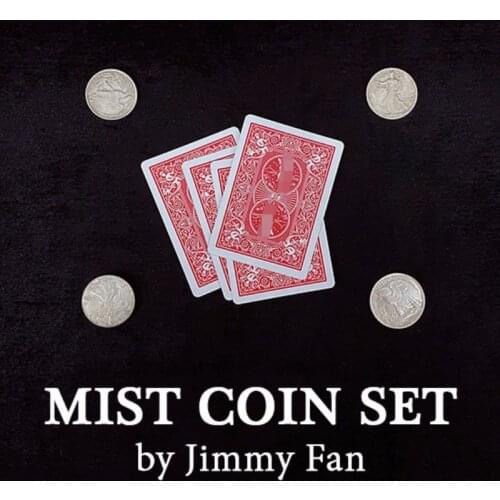 Mist Coin Set by Jimmy Fan Magic Tricks Magic Props Coin Magic Close up Performer Illusions Coin Vanish Appear Magician Funny