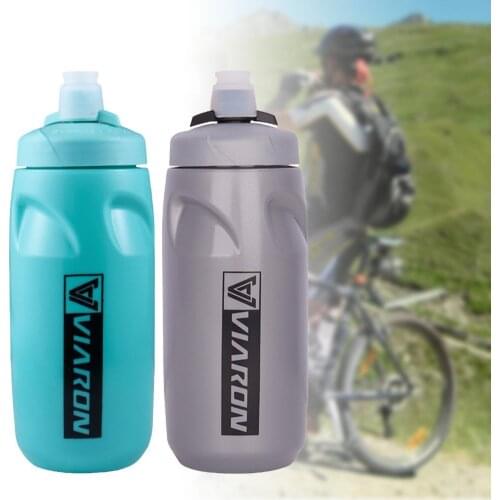 650ml Bicycle Water Bottle Leak-proof Wear-resistant Squeeze Type Large-capacity Fitness Outdoor Sports Water Bottle Container