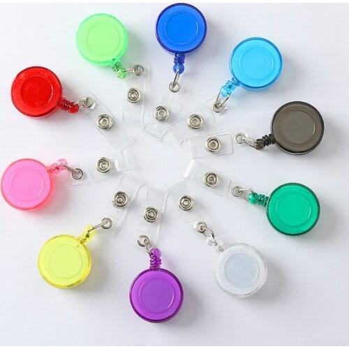 Retractable Badge Reel for Company Factory Workers Staff Work ID Card Holder Hospital Nurse Doctor Badge Holder Certificate Clip
