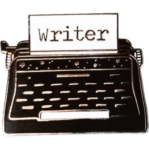 Writer Hard Enamel Pin Badge