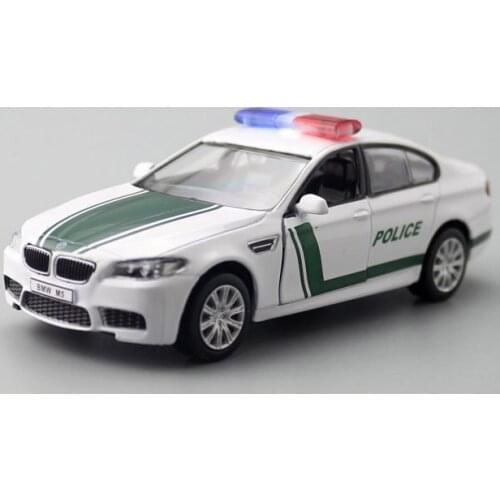 1:36 Diecast Model Toy M5 Police Patrol Wagon Pull Back Car