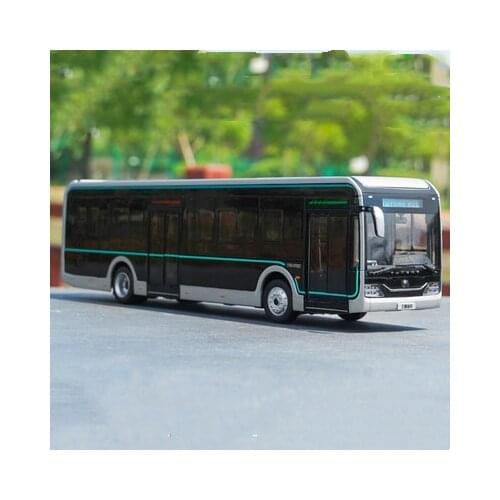 1/42 Yutong Bus U12 Black King Kong Model Shanghai Bus Pure Electric Alloy Casting Car Model Collection Display Gift