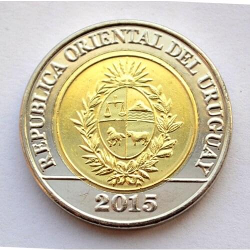 28mm Uruguay 2015 ,100% Real Genuine Comemorative Coin,Original Collection