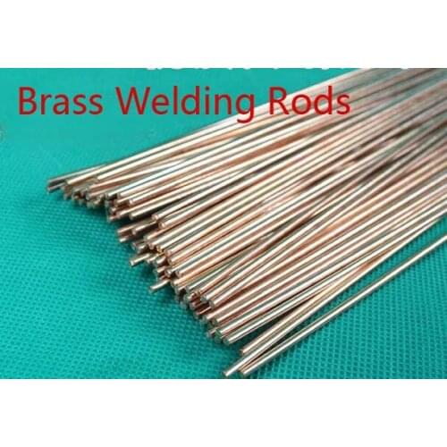 50cm length 2mm diameter round shape brass welding rods using copper and iron HS221 10pcs/bag