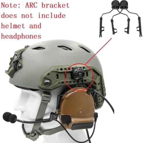 Tactical headset accessories helmet bracket COMTAC bracket ARC rail military adapter for Peltor Comtac ii iii tactical headset