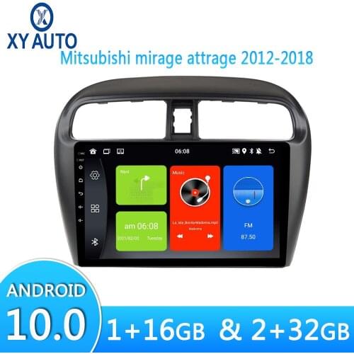 4-Core Auto Radio For Mitsubishi Mirage Attrage 2012-2018 9Inch Android 10.0 HD Screen Car Player Multimedia GPS Navigation WIFI