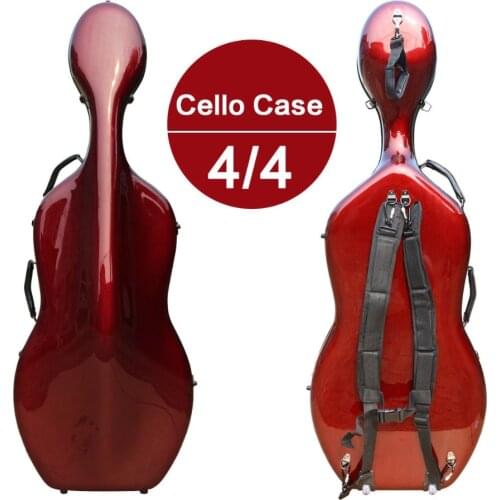 Yinfente Cello Case 4/4 Carbon Fiber Composite material with Straps 3.3KG