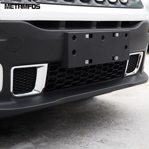 For Jeep Renegade 2014-2017 2018 2019 Chrome Front Bumper Grille Air Vent Outlet Cover Trim Exterior Accessories Car Styling