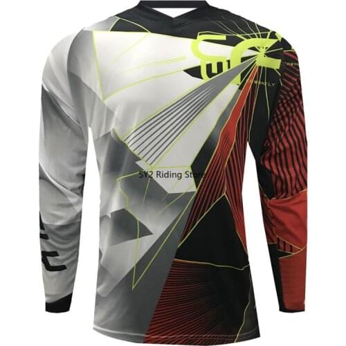 CWF Motocross Jersey off road MTB Motorcycle Downhill Fast Dry MX Mtb shirt man Cross max Jersey