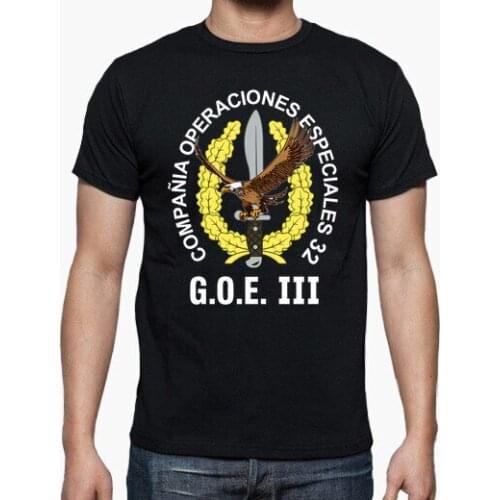 Spanish Legion GOE III COE 32 Mod 10 Special Operations Emblem T-Shirt. Summer Cotton O-neck Mens Short Sleeve T-Shirt New S-3XL