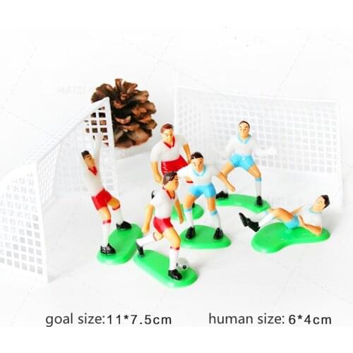 Football Cake Topper Set Birthday Cake Decorating Baketball Team Soccer team Scene Ornaments Doll