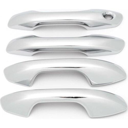 For Kia Rio 4 X-line 2017 2018 2019 ABS Chrome Door Handle Cover Trims Door Bowl Sticker Decoration Auto Accessories Car Styling