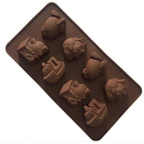 Luyou 1pcs Car airplane Boat Train Silicone Fondant Cake Chocolate Candy Ice Jelly Mold DIY Cake Decorating Tools FM1575