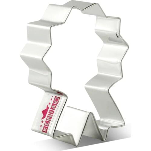 KENIAO Medal Cookie Cutter for Fathers day - 8.2 x 7 cm - Biscuit / Fondant / Pastry / Bread Cutter - Stainless Steel