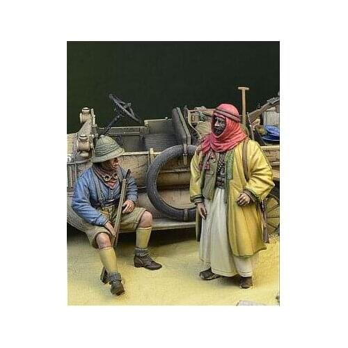 1/35 WWI ANZAC & Arab Warrior NOT HAVE CAR toy Resin Model Miniature resin figure Unassembly Unpainted