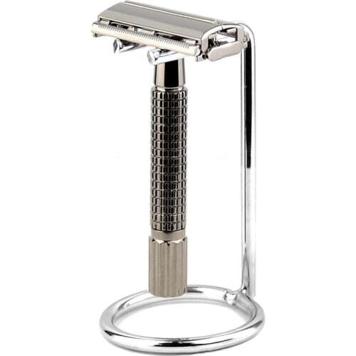 Men Steel Razor Frame Shaving Razor Holder Storage Tool Accessories Support Holder Bathroom Tool Hanging I1E4